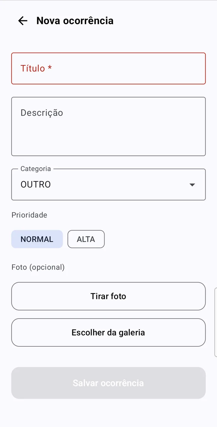 EngReport — Ocorrências